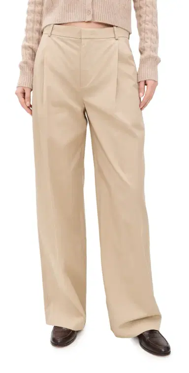 Vince Camille Wide Leg Trousers Wheatstone 0 | Thumbnail 1