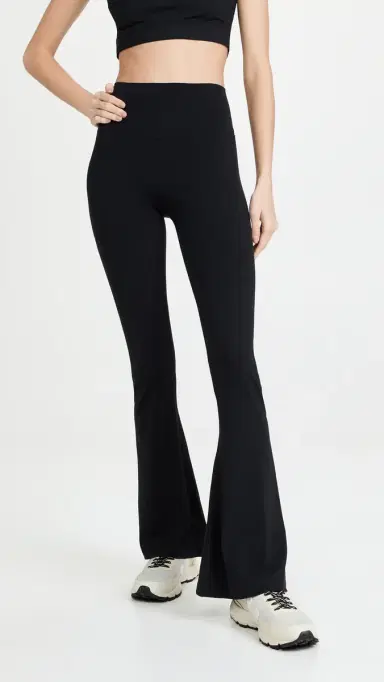 Splits59 Raquel High Waist Airweight Flared Legging 32" Black | Thumbnail 2 Splits59 Raquel High Waist Airweight Flared Legging 32" Black | Thumbnail 2