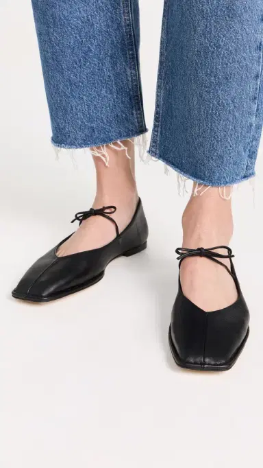 ALOHAS Sway Ballet Flats Black 41 | Thumbnail 3