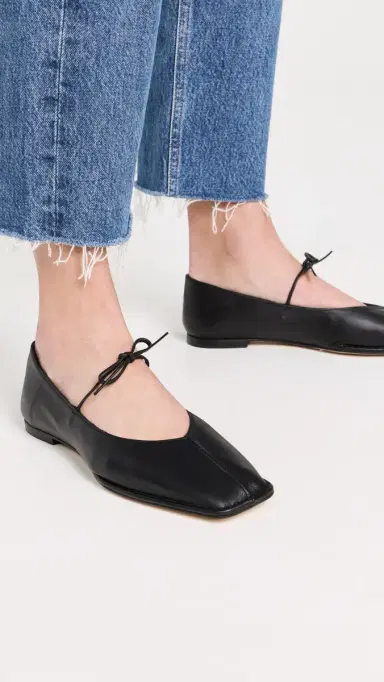 ALOHAS Sway Ballet Flats Black 41 | Thumbnail 5