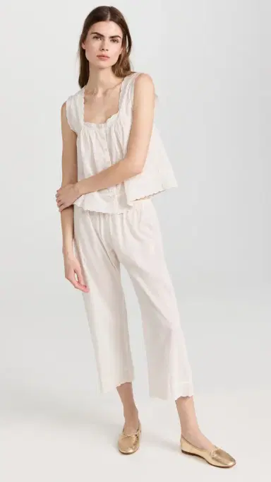 The Great. The Eyelet Tank True White | Thumbnail 5