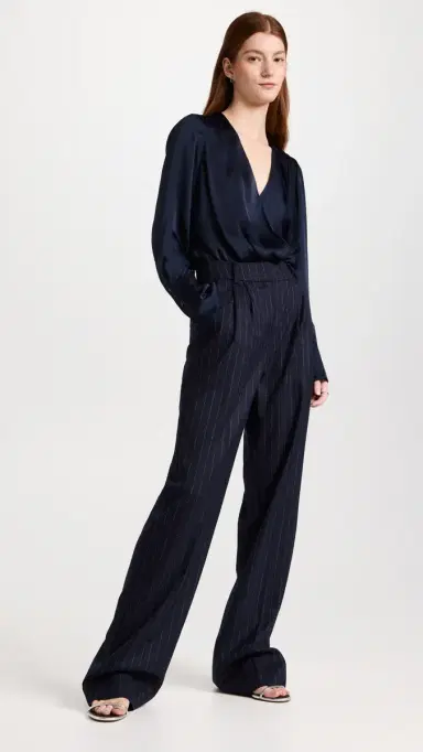 Favorite Daughter The Favorite Pants Navy Pinstripe 2 | Thumbnail 5