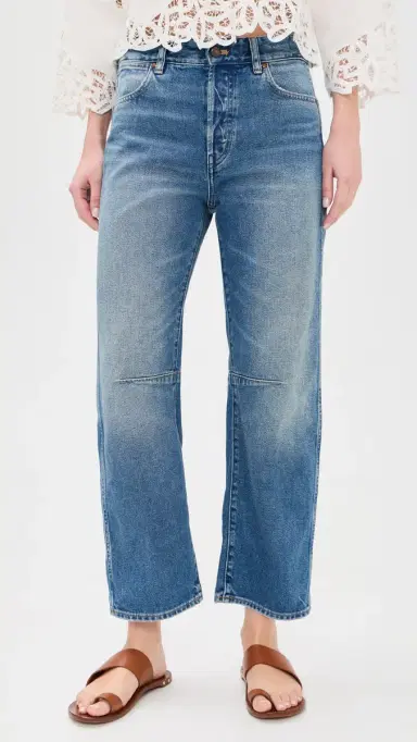 Madewell The Darted Barrel Leg Jeans Retro Bright Wash | Thumbnail 2 Madewell The Darted Barrel Leg Jeans Retro Bright Wash | Thumbnail 2