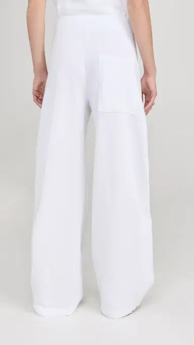 Tibi Summer Sweatshirting Winslow Pants White L | Thumbnail 3