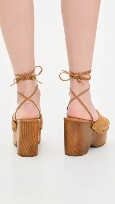 Free People Front Row Wrap Clogs | Thumbnail 4 Free People Front Row Wrap Clogs | Thumbnail 4