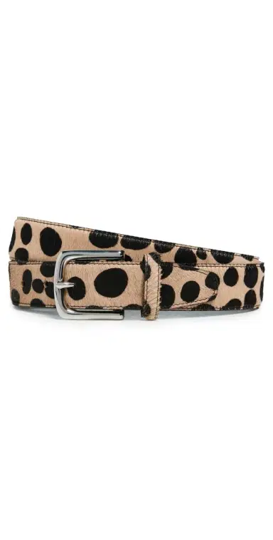 Tibi Classic Pony Hair Leather Belt | Thumbnail 1 Tibi Classic Pony Hair Leather Belt | Thumbnail 1