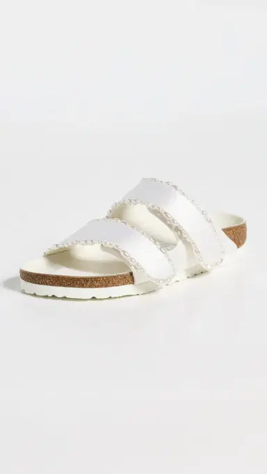 Danielle Frankel X Birkenstock 1774 Birkenstock x Danielle Frankel Arizona Pearls Sandals Pearl White | Thumbnail 2