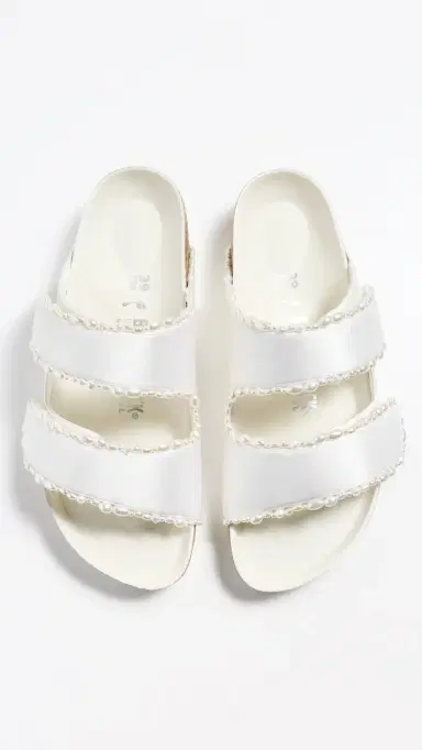 Danielle Frankel X Birkenstock 1774 Birkenstock x Danielle Frankel Arizona Pearls Sandals Pearl White | Thumbnail 5