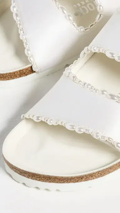 Danielle Frankel X Birkenstock 1774 Birkenstock x Danielle Frankel Arizona Pearls Sandals Pearl White | Thumbnail 6
