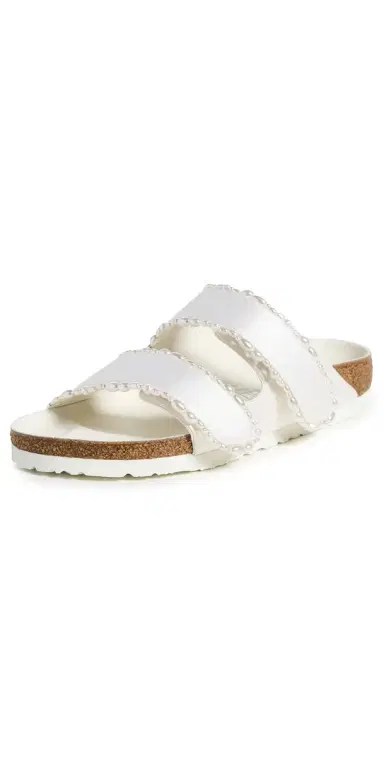 Danielle Frankel X Birkenstock 1774 Birkenstock x Danielle Frankel Arizona Pearls Sandals Pearl White | Thumbnail 1