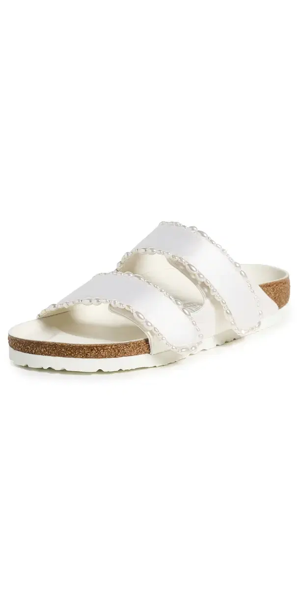 Birkenstock x Danielle Frankel Arizona Pearls Sandals Pearl White