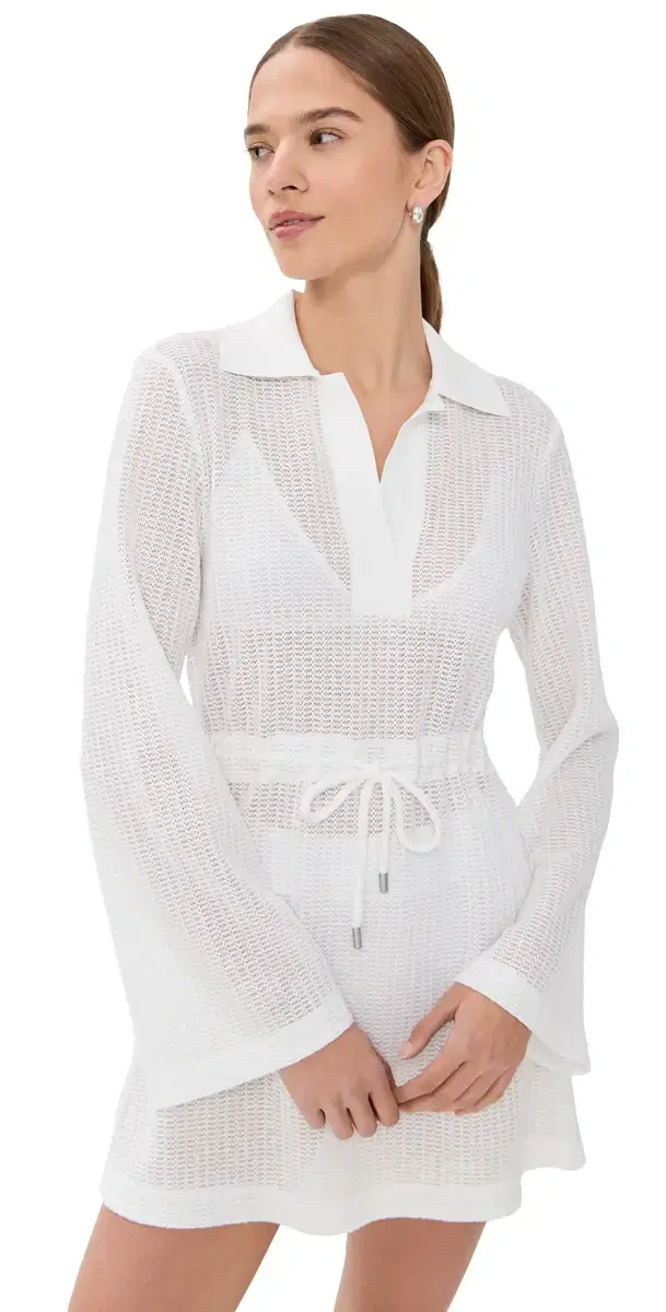 SIMKHAI Tammie ini Coverup Dress White