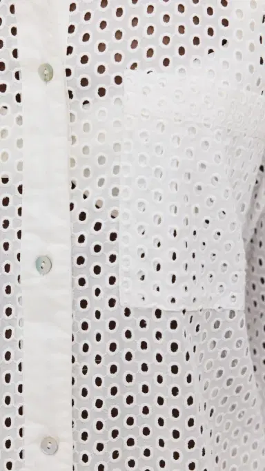 Solid & Striped The Bronte Button Down Coverup Brule L | Thumbnail 6