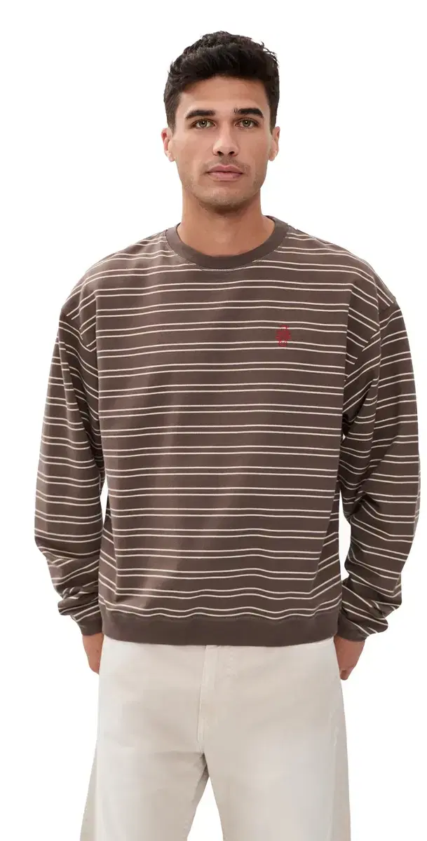 Benny Sweatshirt Brown Stripe