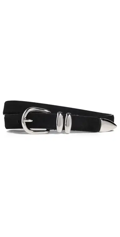 Anderson's Skinny Double Fastener Leather Belt | Thumbnail 1 Anderson's Skinny Double Fastener Leather Belt | Thumbnail 1