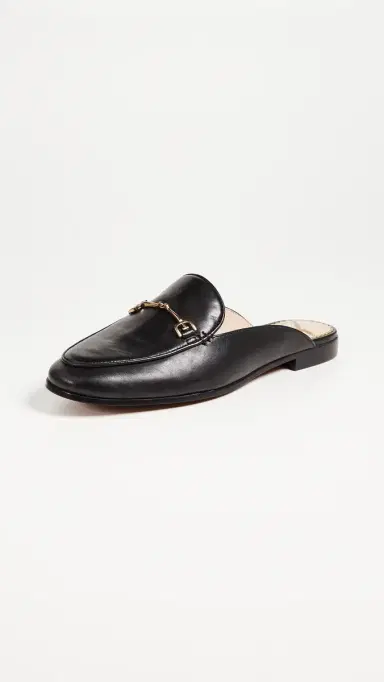 Sam Edelman Linnie Flat Mules Black 5 | Thumbnail 2