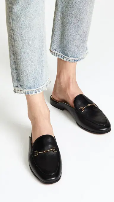 Sam Edelman Linnie Flat Mules Black 5 | Thumbnail 3