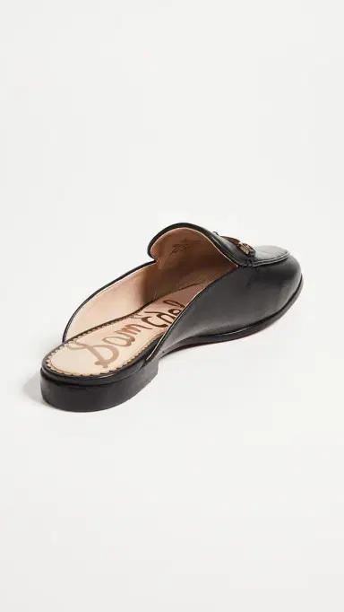 Sam Edelman Linnie Flat Mules Black 5 | Thumbnail 4