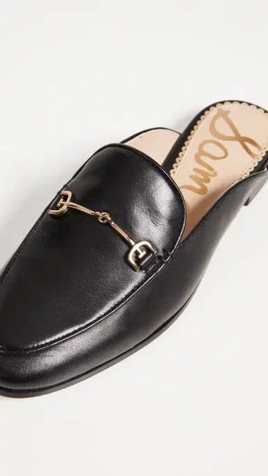 Sam Edelman Linnie Flat Mules Black 5 | Thumbnail 6