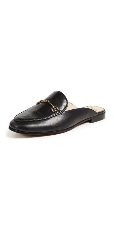 Sam Edelman Linnie Flat Mules Black 5 | Thumbnail 1