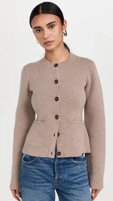 Jenni Kayne Cooper Cardigan Taupe M | Thumbnail 2