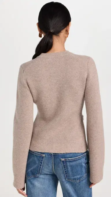 Jenni Kayne Cooper Cardigan Taupe M | Thumbnail 3