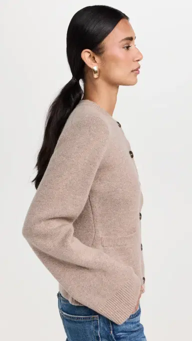 Jenni Kayne Cooper Cardigan Taupe M | Thumbnail 4