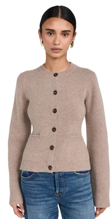 Jenni Kayne Cooper Cardigan Taupe M | Thumbnail 1