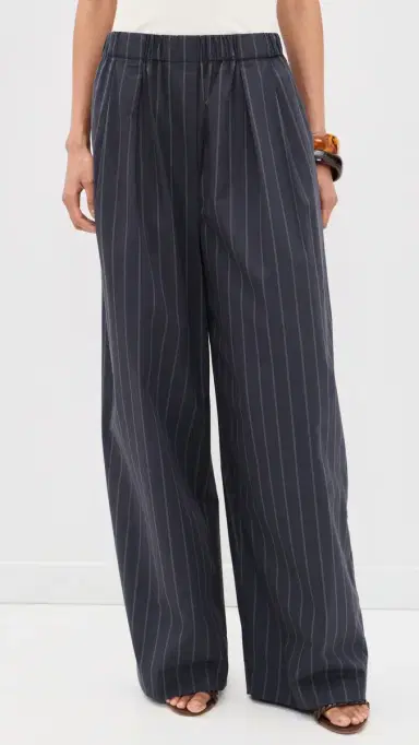 St. Agni Stripe Relaxed Pleat Pants Ink Stripe | Thumbnail 2 St. Agni Stripe Relaxed Pleat Pants Ink Stripe | Thumbnail 2