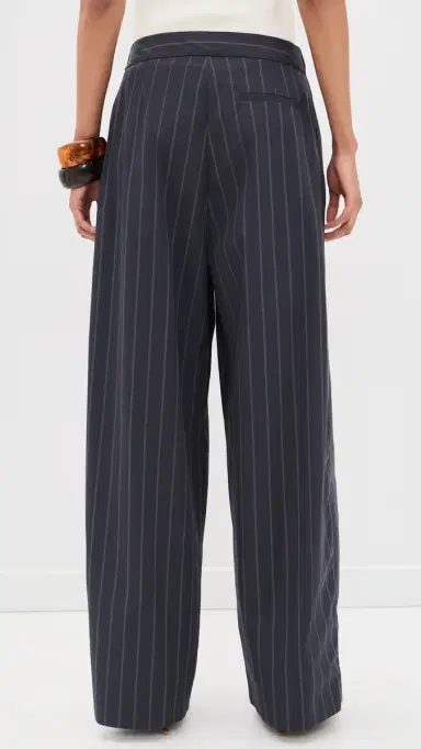 St. Agni Stripe Relaxed Pleat Pants Ink Stripe | Thumbnail 3 St. Agni Stripe Relaxed Pleat Pants Ink Stripe | Thumbnail 3