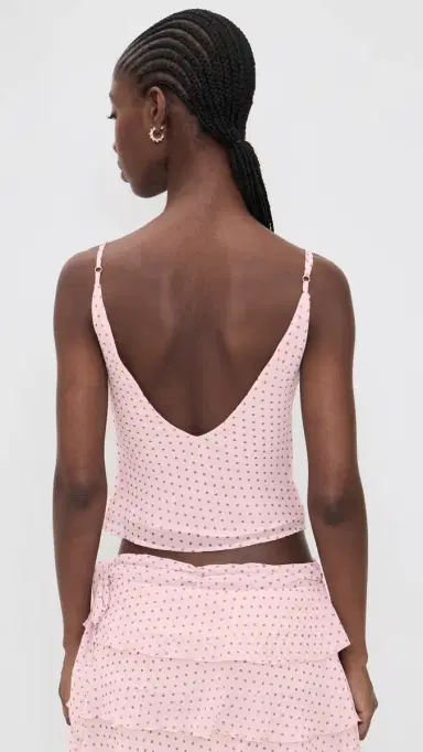 Bella Venice The Sila Top Pink And Black Dot M | Thumbnail 3