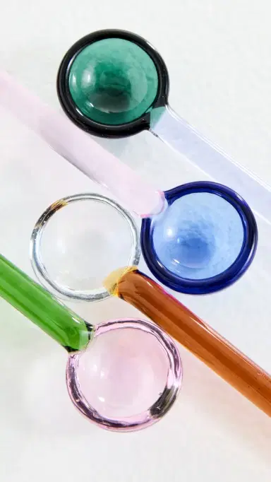 FAZEEK Glass Teaspoons Multi One Size | Thumbnail 4