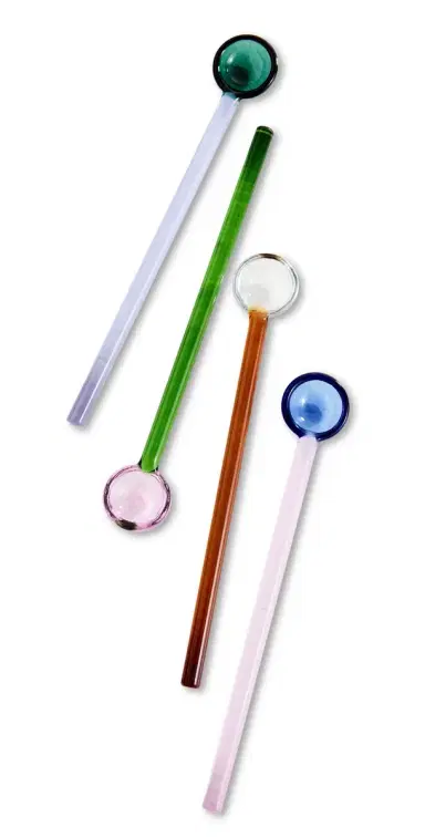 FAZEEK Glass Teaspoons Multi One Size | Thumbnail 1