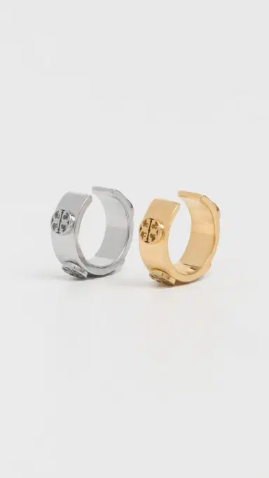 Tory Burch Icon Ear Cuff Set Tory Gold One Size | Thumbnail 2