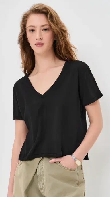 perfectwhitetee Beckett Tee True Black | Thumbnail 2