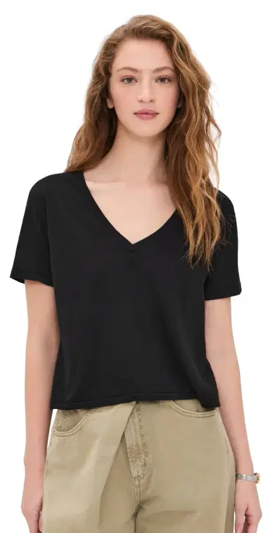 perfectwhitetee Beckett Tee True Black | Thumbnail 1