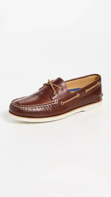 Sperry Gold Cup Authentic Original 2 Eye Boat Shoes Medium Beige 8 | Thumbnail 2