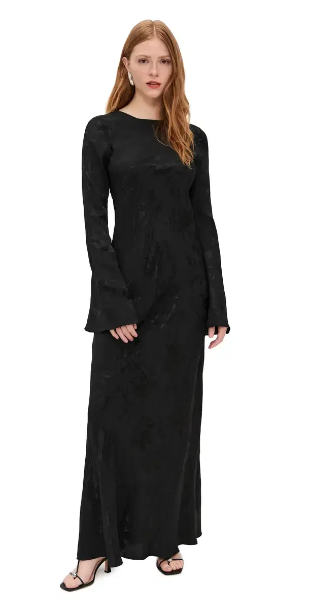 Back Ties Maxi Dress Black