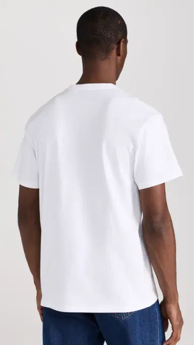 Carhartt WIP Short Sleeve Chase T-Shirt White/Gold | Thumbnail 3