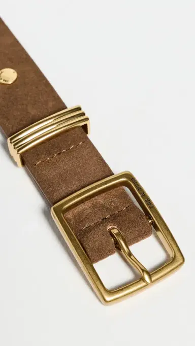 rag & bone X Boyfriend Belt 2.0 Chestnut Suede | Thumbnail 5