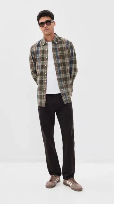 Taylor Stitch The Jack Button Down Shirt Atlantic Blue Madras 40 | Thumbnail 5