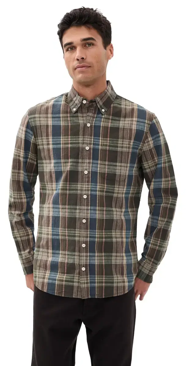 The Jack Button Down Shirt Atlantic Blue Madras