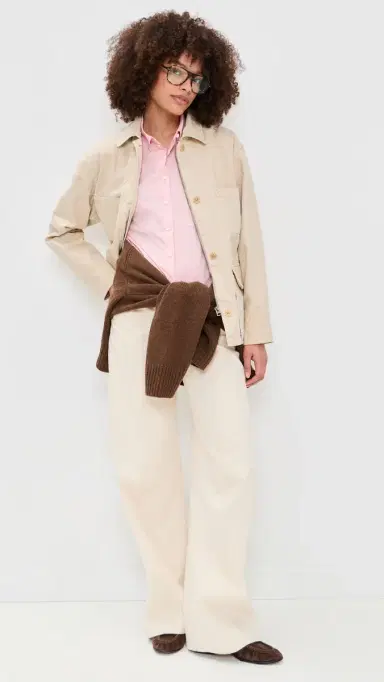 Alex Mill Jo Shirt in Paper Poplin Mary's Rose M | Thumbnail 5