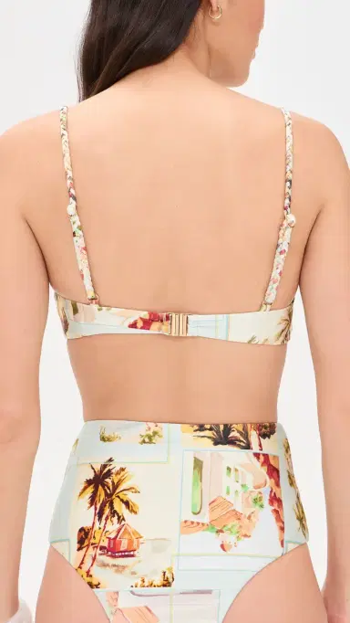MINKPINK Dolce Braid Strap Bikini Top Vintage Postcards | Thumbnail 3 MINKPINK Dolce Braid Strap Bikini Top Vintage Postcards | Thumbnail 3