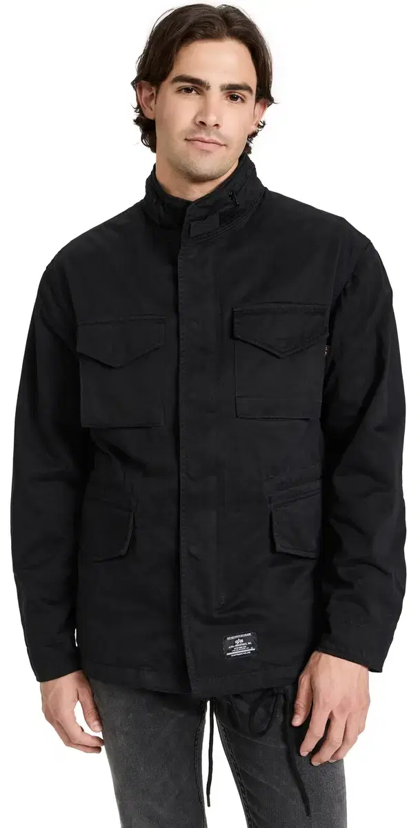 -65 Relaxed Fit Field Coat Black