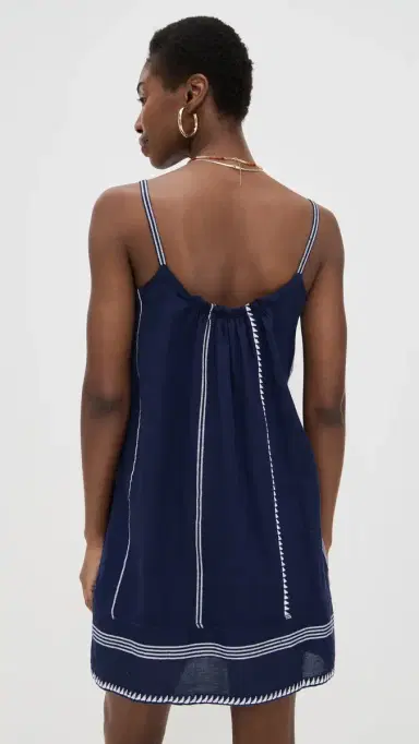 Lemlem Nunu Swing Dress Navy M | Thumbnail 3 Lemlem Nunu Swing Dress Navy M | Thumbnail 3