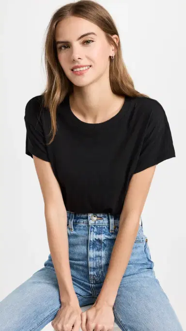 Z Supply Modern Slub Tee Black | Thumbnail 2