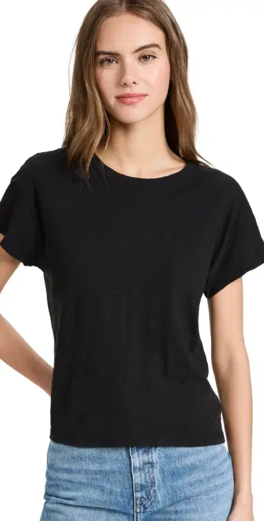 Z Supply Modern Slub Tee Black | Thumbnail 1