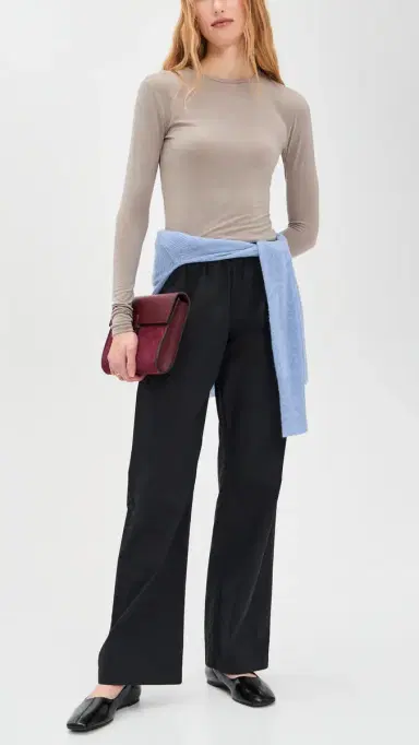 DONNI. DONNI. The Pop Simple Pants Jet L | Thumbnail 5 DONNI. DONNI. The Pop Simple Pants Jet L | Thumbnail 5