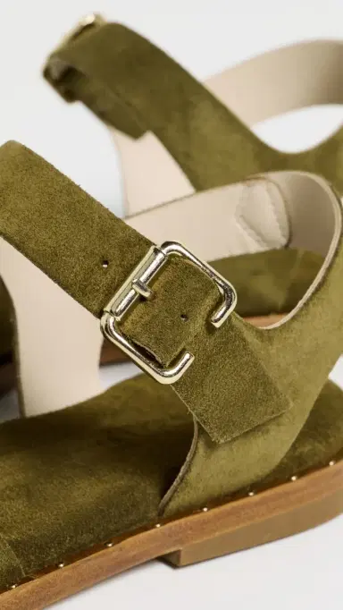FRĒDA SALVADOR Sera Sandals Olive Suede | Thumbnail 6